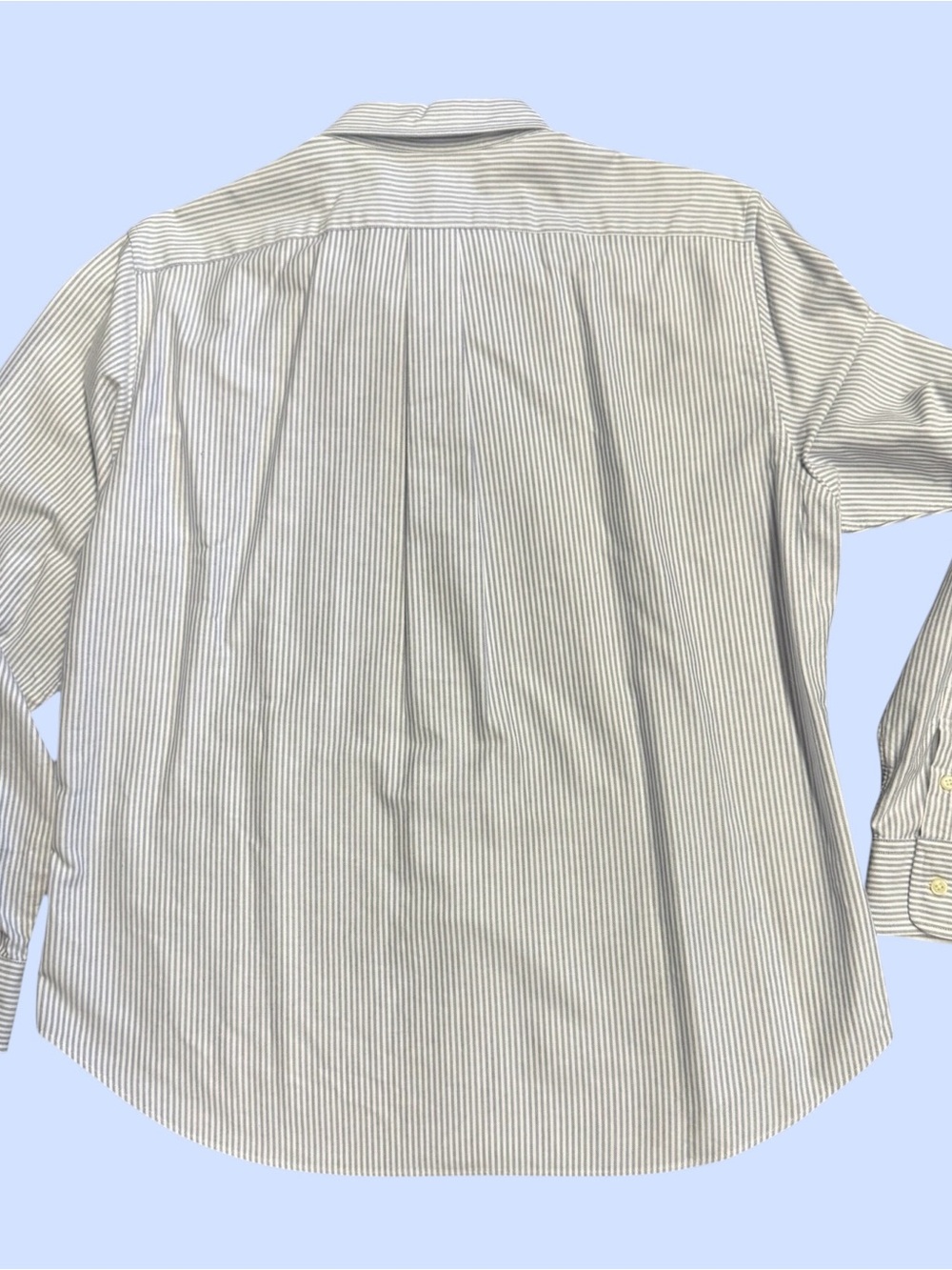 Ralph Lauren Blue and White Striped Button-Down Shirt - Classic Fit - Picture 9 of 9